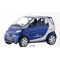 9" Metallic Blue Smart For Two Coupe Die Cast Replica Vehicle